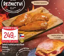 Globus Selský kuřecí prsní steak Globus nabídka