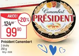 Globus PRESIDENT Camembert nabídka