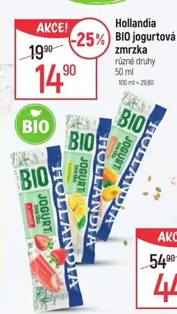 Globus HOLLANDIA Bio jogurtová zmrzka nabídka