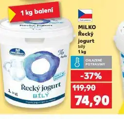 Kaufland Milko řecký jogurt bílý nabídka