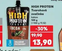 Kaufland High protein tvarohová svačinka nabídka