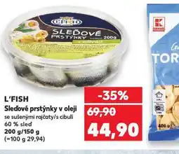 Kaufland Sleďové prstýnky v oleji nabídka