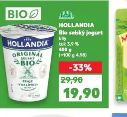 Kaufland Hollandia bio selský jogurt bílý nabídka