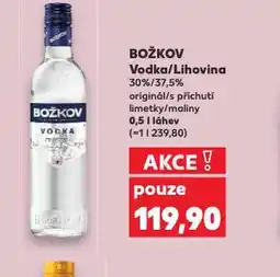 Kaufland Božkov lihovina / vodka nabídka