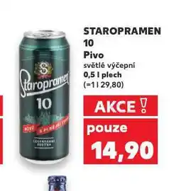 Kaufland Pivo staropramen 10 nabídka