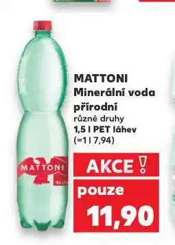Kaufland Mattoni přírodní nabídka