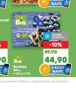 Kaufland Bio borůvky nabídka