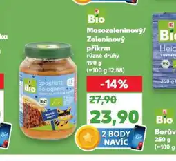 Kaufland Bao masozeleninový / zeleninový příkrm nabídka