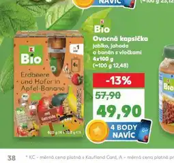 Kaufland Bio ovesné kapsičky nabídka