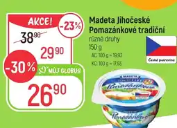 Globus MADETA Jihočeské Pomazánkové tradiční nabídka