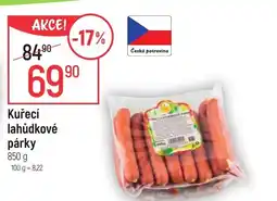 Globus Kuřecí lahůdkové párky nabídka