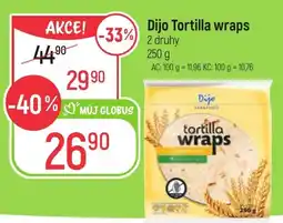 Globus Dijo Tortilla wraps nabídka