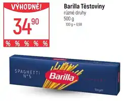 Globus Barilla Těstoviny nabídka
