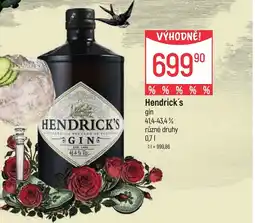 Globus HENDRICK'S Gin nabídka
