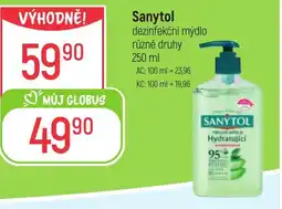 Globus SANYTOL dezinfekční mýdlo nabídka