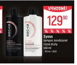 Globus SYOSS šampon, kondicionér nabídka