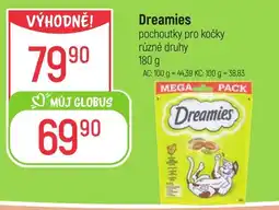 Globus Dreamies pochoutky pro kočky nabídka
