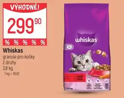 Globus Whiskas granule pro kočky nabídka