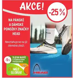 Globus Na pánské a dámské ponožky značky Head nabídka