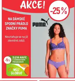 Globus Na dámské spodní prádlo Puma nabídka