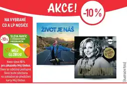 Globus Na vybrané CD a LP nosiče nabídka