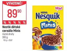 Globus Nestlé dětské cereálie Minis nabídka