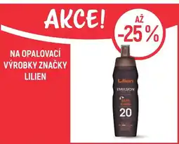 Globus Na opalovací výrobky značky Lilien nabídka