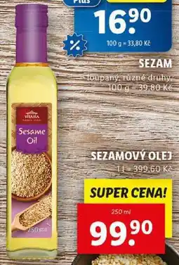 Lidl SEZAMOVÝ OLEJ, 250 ml nabídka
