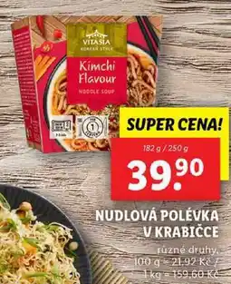 Lidl NUDLOVÁ POLÉVKA V KRABIČCE, 182 g/250 g nabídka