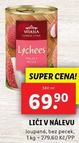 Lidl LIČI V NÁLEVU, 580 ml nabídka