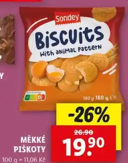 Lidl MĚKKÉ PIŠKOTY, 180 g nabídka