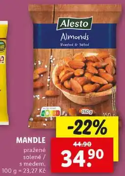 Lidl MANDLE, 150 g nabídka