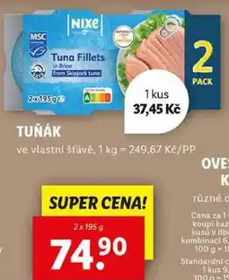 Lidl TUŇÁK, 2x 195 g nabídka