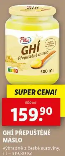 Lidl GHÍ PŘEPUŠTĚNÉ MÁSLO, 500 ml nabídka