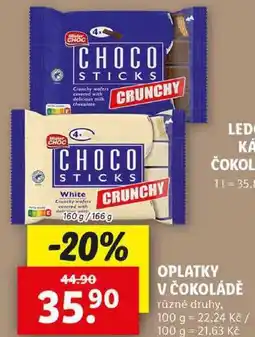 Lidl OPLATKY V ČOKOLÁDĚ, 160 g/166 g nabídka