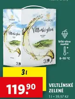 Lidl VELTLÍNSKÉ ZELENÉ, 3 l nabídka