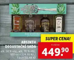 Lidl ABSINTH DEGUSTAČNÍ SADA, 4x 50 ml nabídka