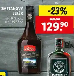 Lidl SMETANOVÝ LIKÉR, 0,7 l nabídka