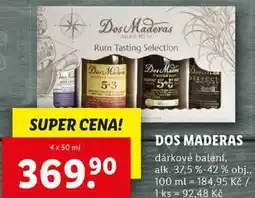 Lidl DOS MADERAS, 4x 50 ml nabídka