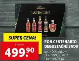 Lidl RON CENTENARIO DEGUSTAČNÍ SADA, 5x 50 ml nabídka