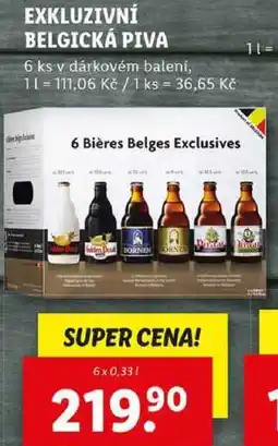 Lidl EXKLUZIVNÍ BELGICKÁ PIVA, 6x 0,33 l nabídka