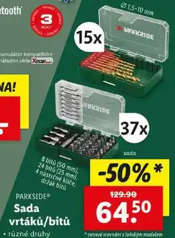 Lidl Sada vrtáků/bitů nabídka
