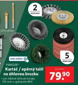 Lidl Kartáč/opěrný talíř na úhlovou brusku nabídka