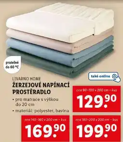 Lidl ŽERZEJOVÉ NAPÍNACÍ PROSTĚRADLO nabídka