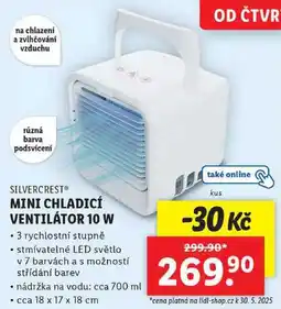 Lidl MINI CHLADICÍ VENTILÁTOR 10 W nabídka