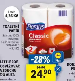Lidl TOALETNÍ PAPÍR, 4 role nabídka