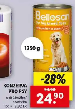 Lidl KONZERVA PRO PSY, 1250 g nabídka