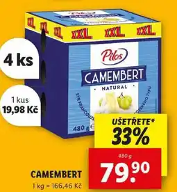 Lidl CAMEMBERT, 480 g nabídka