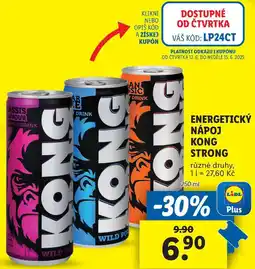 Lidl ENERGETICKÝ NÁPOJ KONG STRONG, 250 ml nabídka