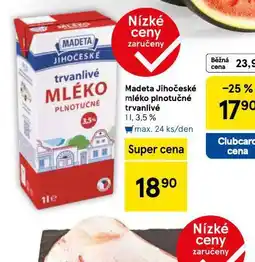 Tesco Trvanlivé mléko 3,5% nabídka